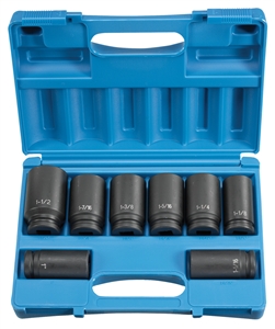 8034D Grey Pneumatic 8 Pc. 3/4" Dr. Deep Impact Socket Set